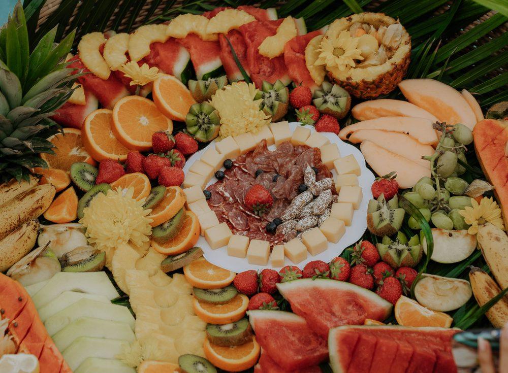 Bali-style floating basket