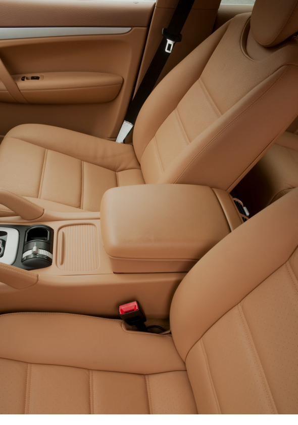 Interior of a private transfer vehicle